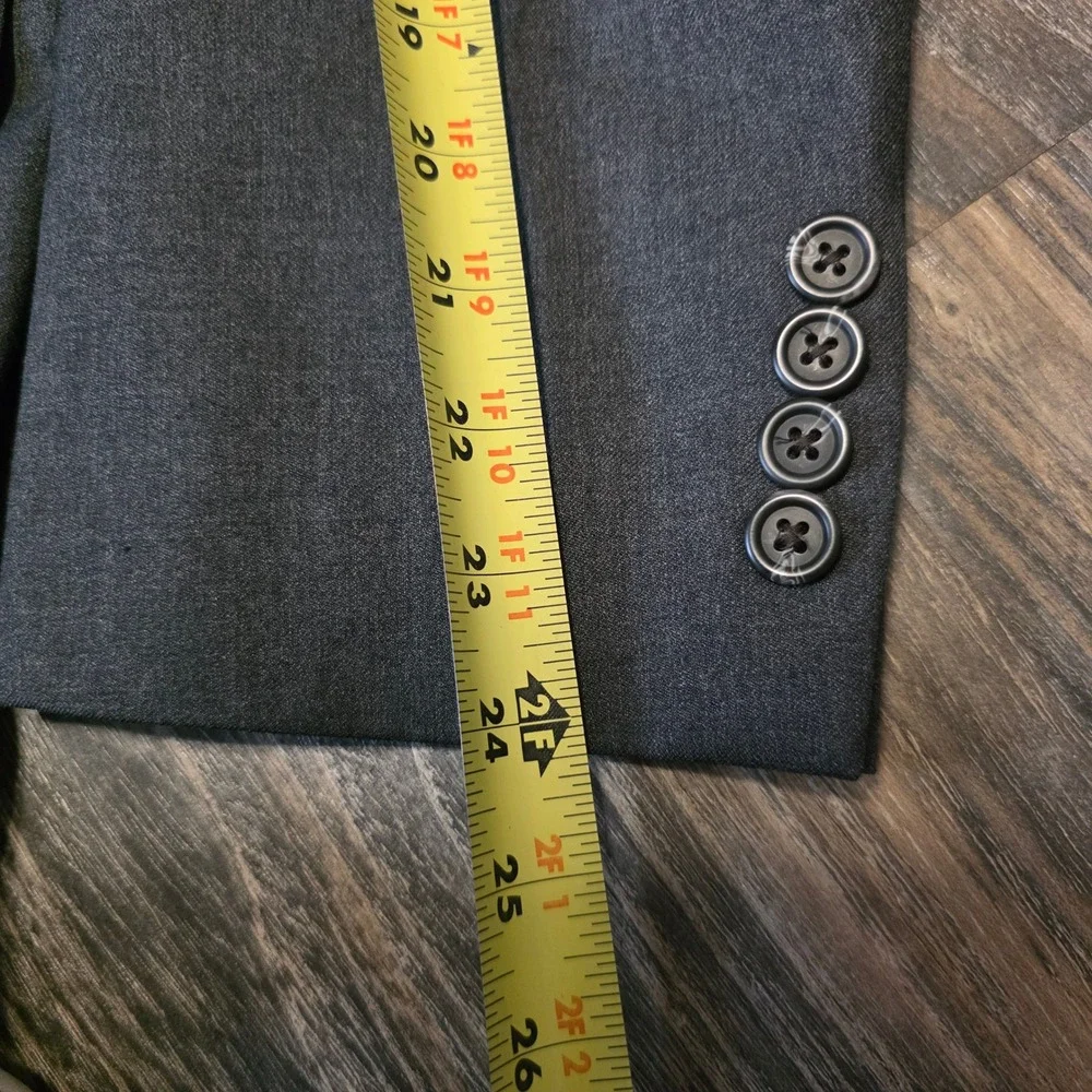 Lauren Ralph Lauren Mens 42R Charcoal Gray 100% Wool 2-Button Blazer Sport Coat